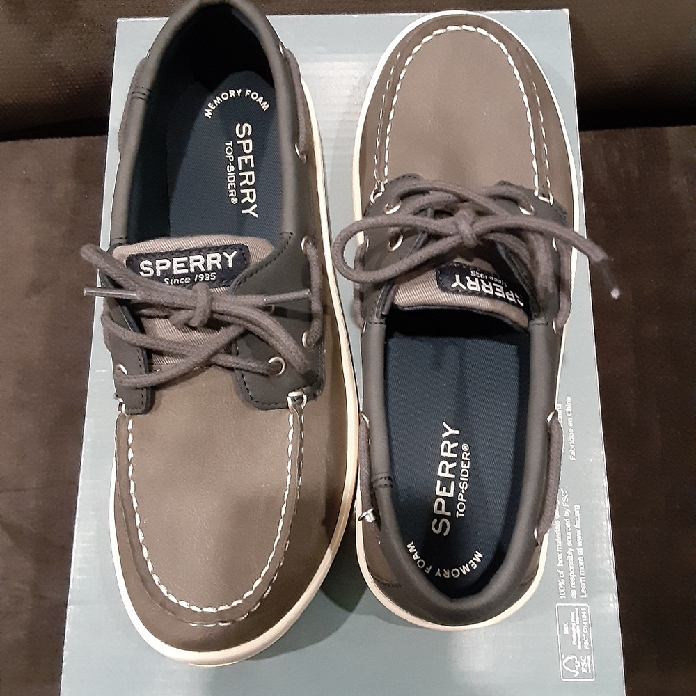 Sperry Cruise Boat Sliders,Big Boy 4, navy gray